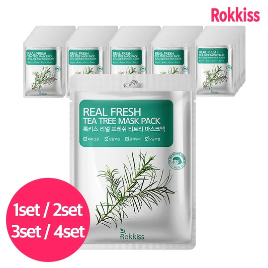 Rokkiss Tea Tree Mask 50-Pack — Clarifying & Soothing