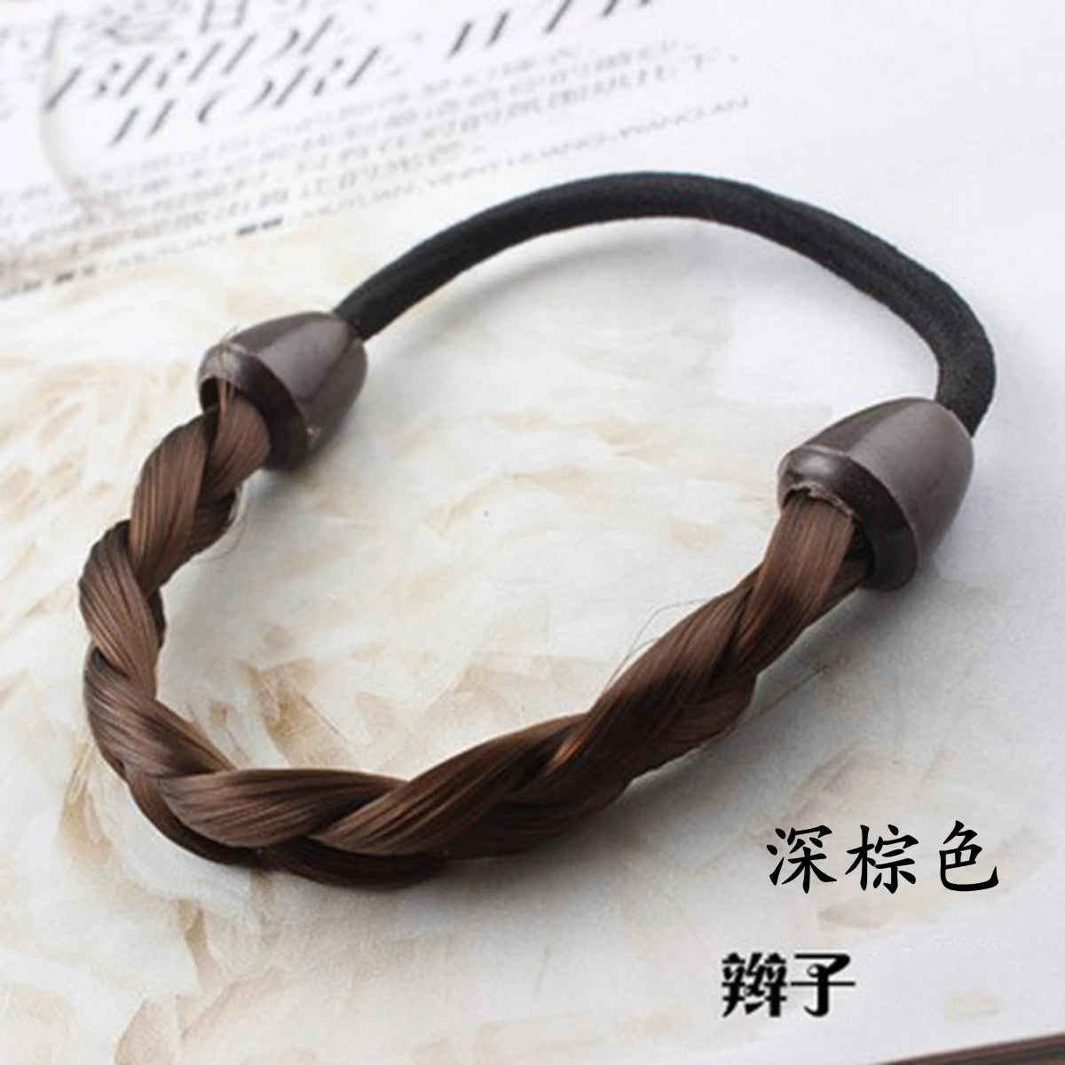 Hair Rope Elastic Band, Artificial Wig Hair Tie, Fashionable Wig Hair Ring, Straight Hair Ponytail Elastic Hair Accessory