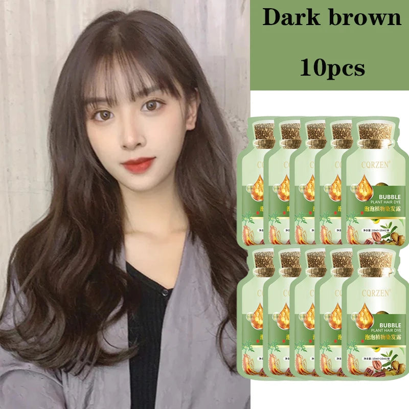 Herbal Hair Dye Shampoo — Natural Color Change
