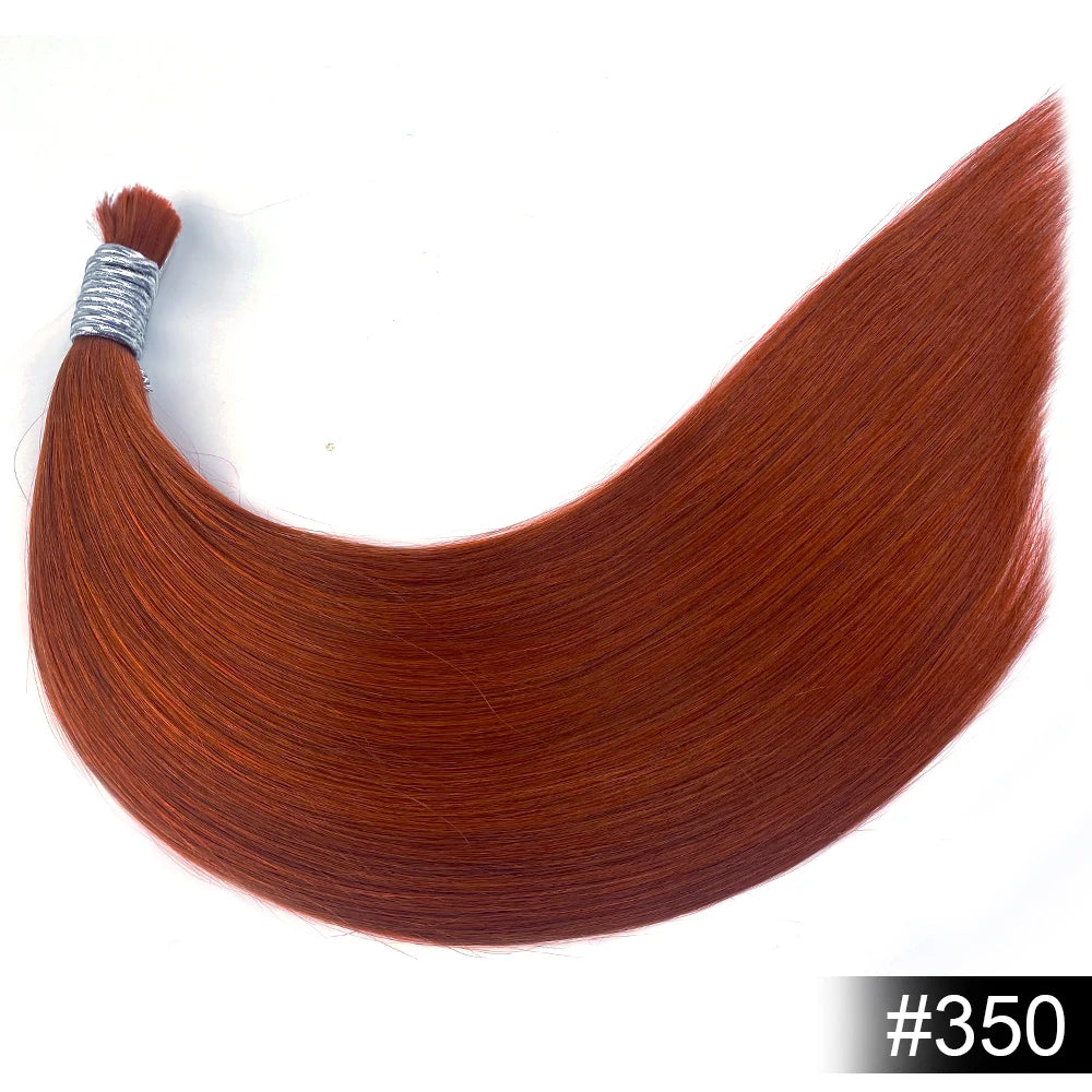 100% Human Hair Bulk No Weft Remy Vietnam Hair Straight Hair Bundles Real Natural Black Hair 613 Blonde 30inch For Braiding