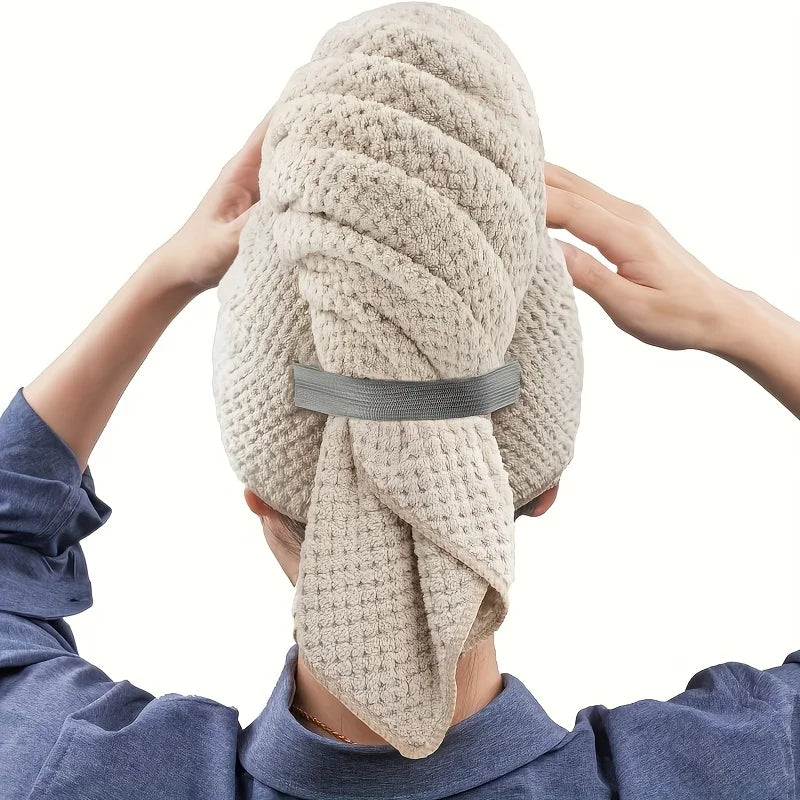 Microfiber Hair Towel Wrap — Quick Dry & Anti-Frizz