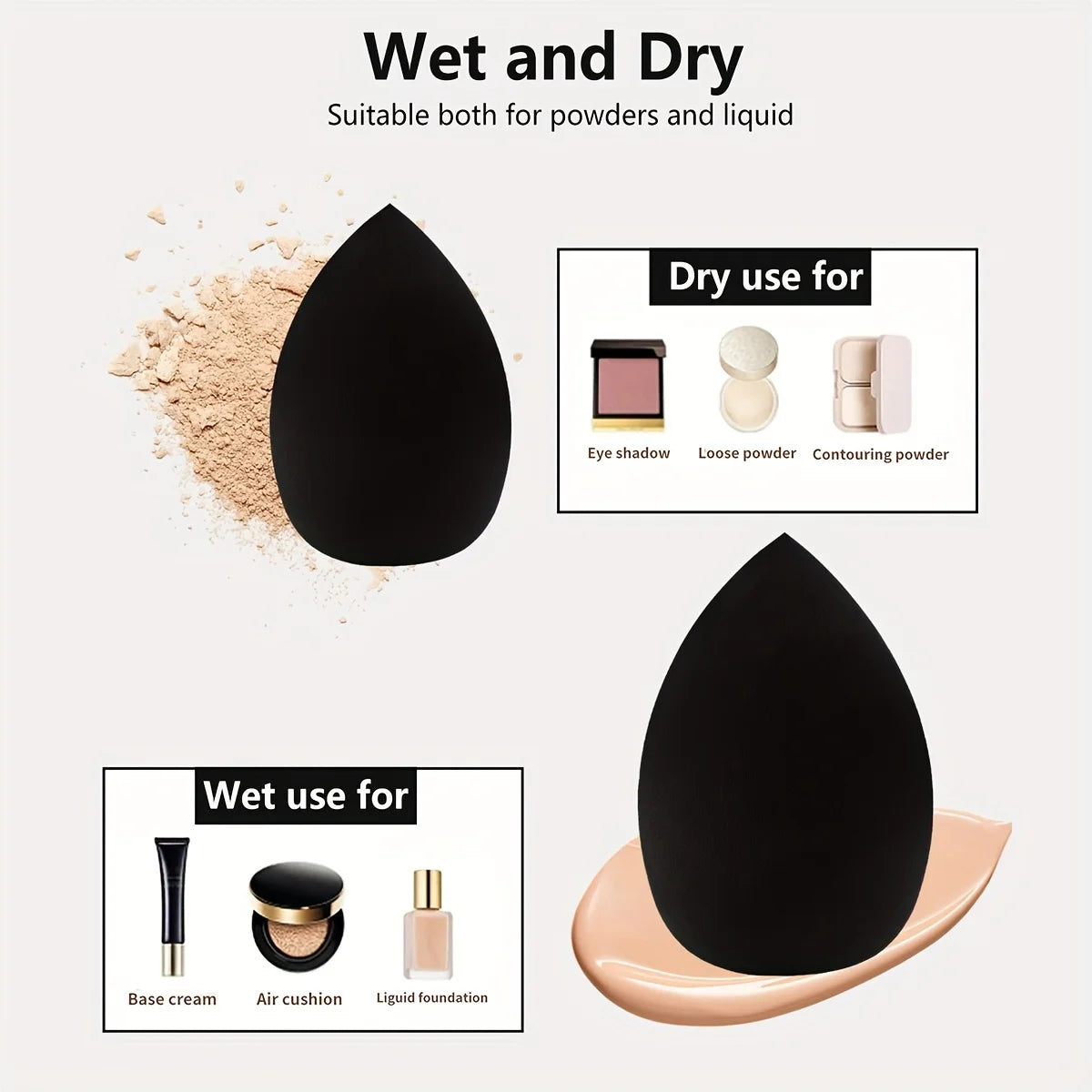 8-Piece Beauty Sponge Set — Foundation Blender