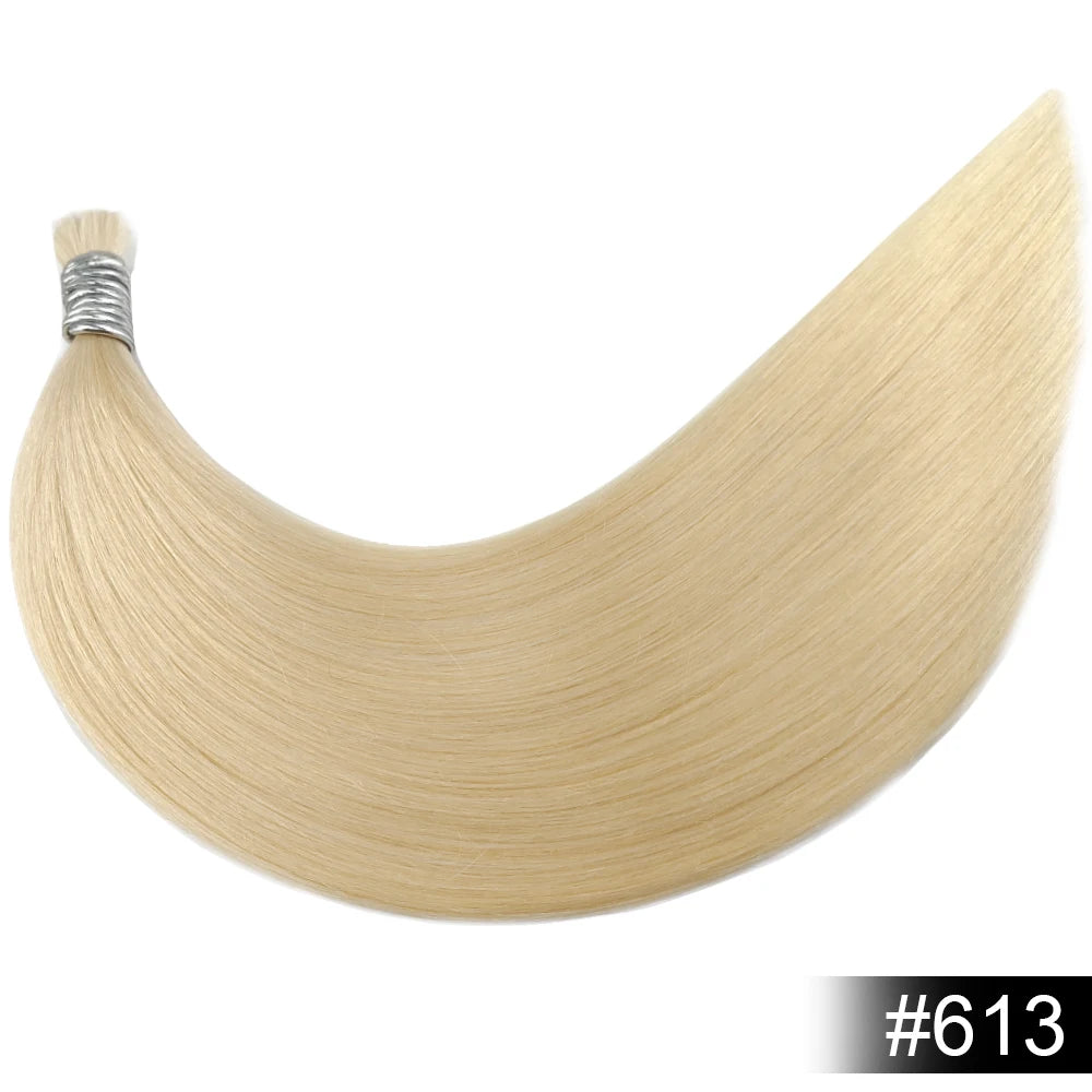 100% Human Hair Bulk No Weft Remy Vietnam Hair Straight Hair Bundles Real Natural Black Hair 613 Blonde 30inch For Braiding