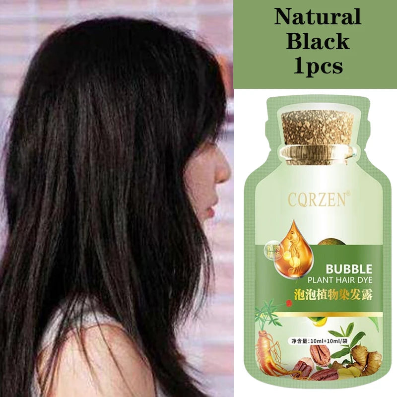 Herbal Hair Dye Shampoo — Natural Color Change