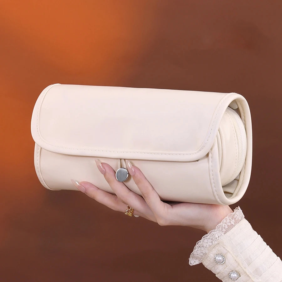 1pc large capacity multifunctional makeup bag, makeup brush bag, storage bag, portable folding beauty makeup makeup storage bag